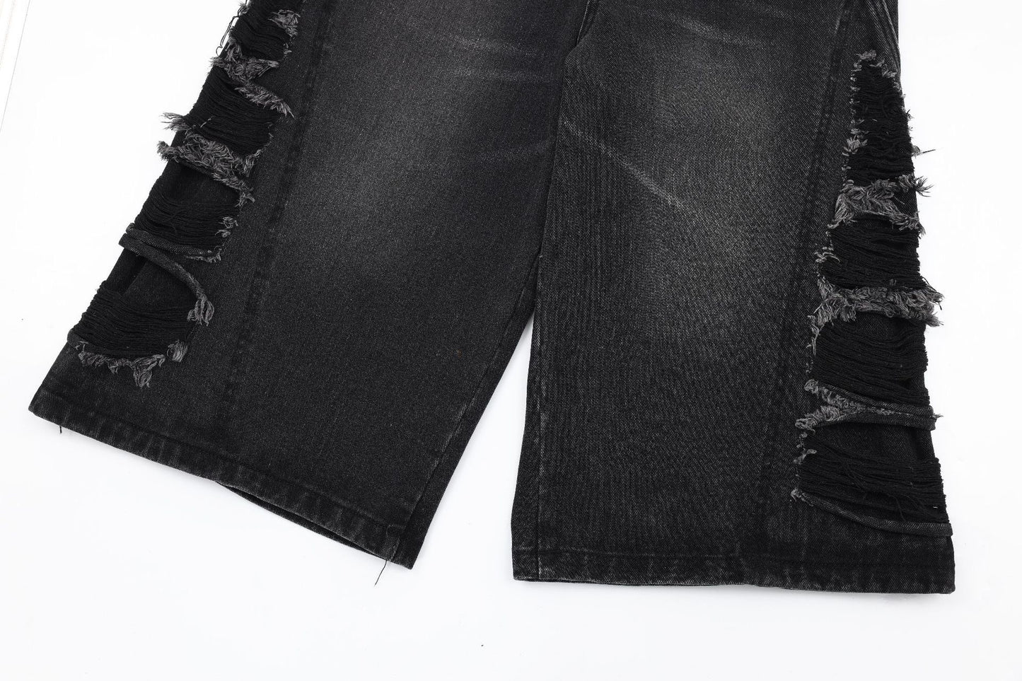 Furmo – Blackout Cuts Denim Shorts
