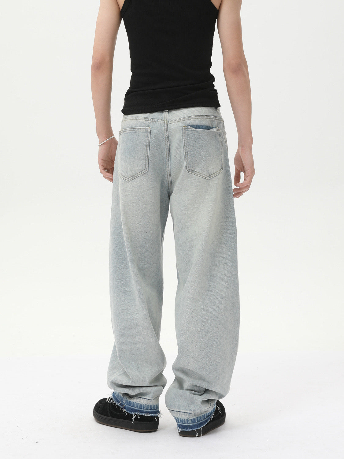 FURMO - Washed Grey Baggy Jeans