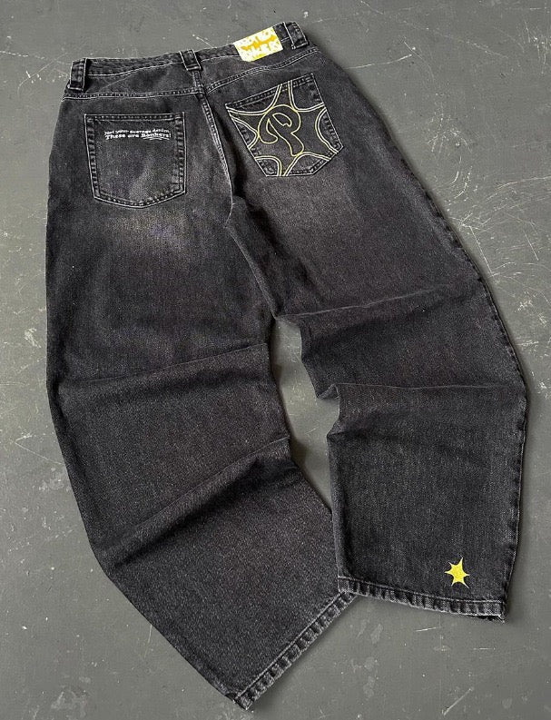 FURMO - Baggy “P-Logo” Denim Jeans