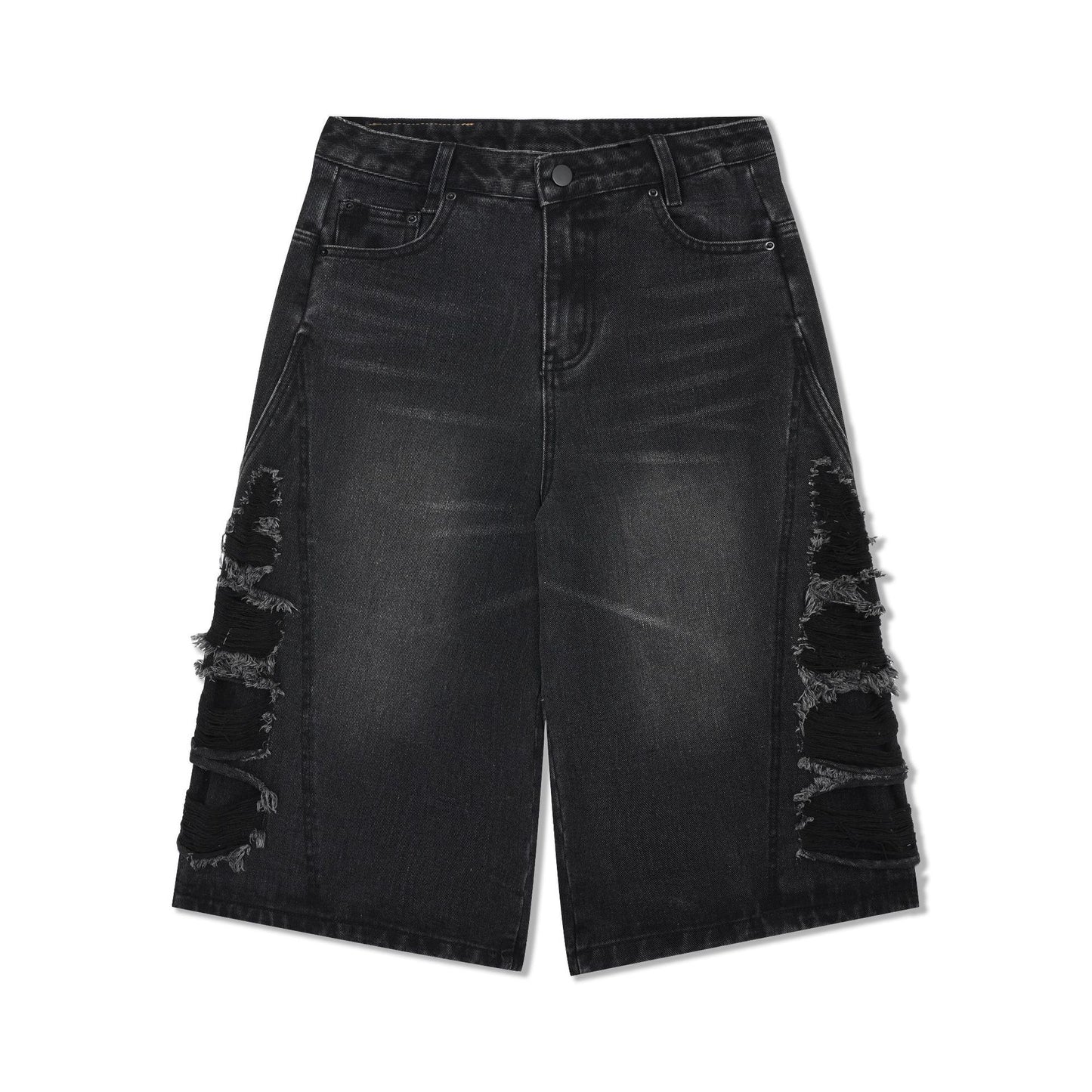 Furmo – Blackout Cuts Denim Shorts
