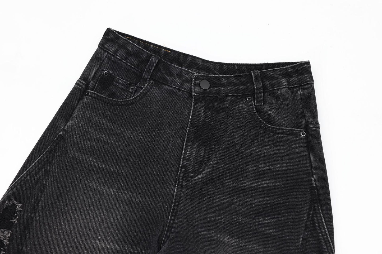 Furmo – Blackout Cuts Denim Shorts