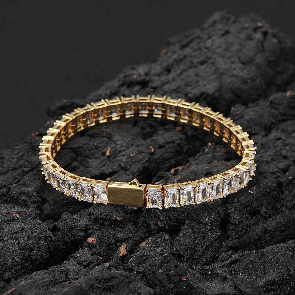 ✨ FURMO - “Diamond Cut” Iced Bracelet – Gold Edition