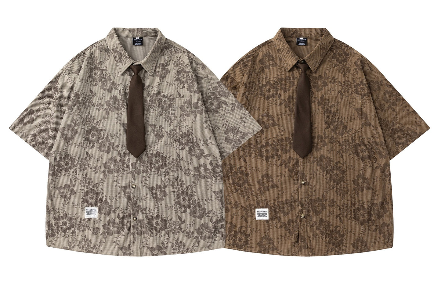FURMO - Vintage Floral Hemd