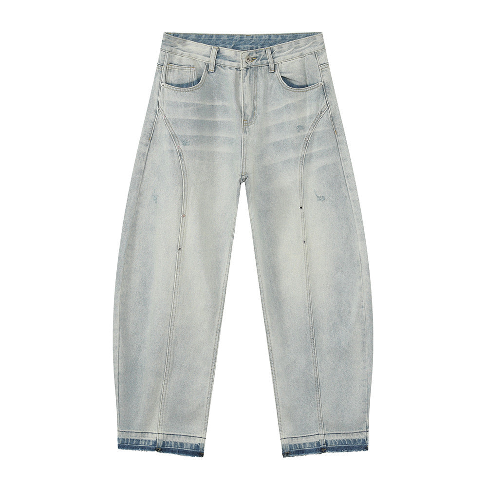 FURMO - Washed Grey Baggy Jeans