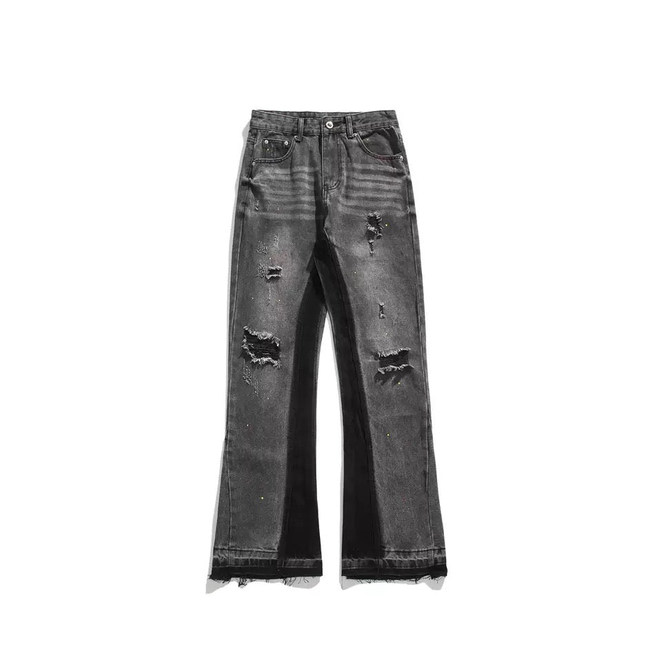 FURMO - Destroyed Flared Denim
