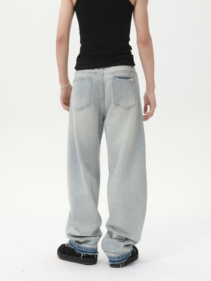 FURMO - Washed Grey Baggy Jeans