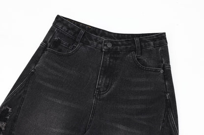 Furmo – Blackout Cuts Denim Shorts