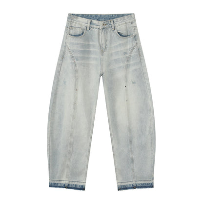 FURMO - Washed Grey Baggy Jeans