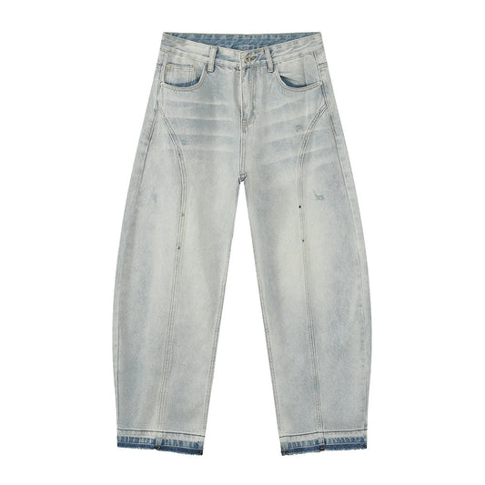 FURMO - Washed Grey Baggy Jeans