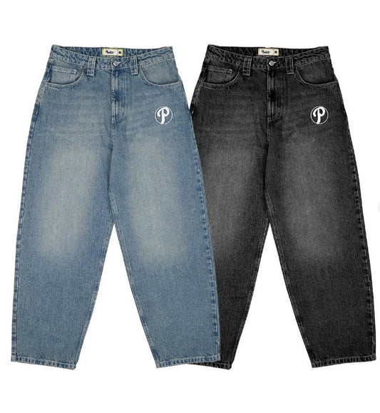 FURMO - Baggy “P-Logo” Denim Jeans