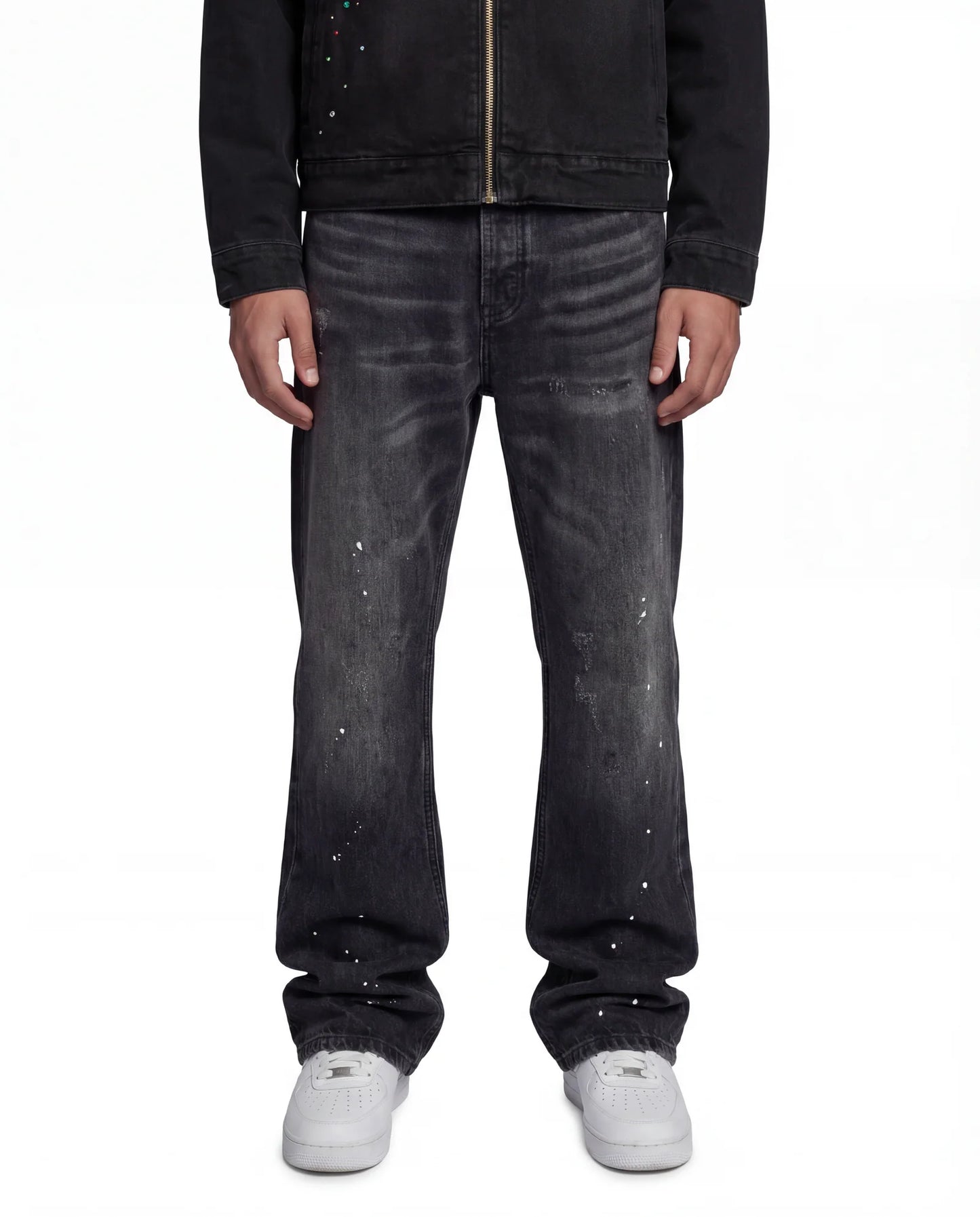 FURMO - Flared Splashed Jeans